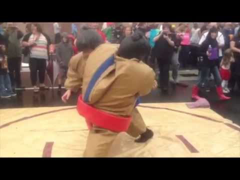 Simon and Tristan Sumo Wrestle