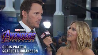 Scarlett Johansson & Chris Pratt take over at Avengers: Endgame LIVE Premiere