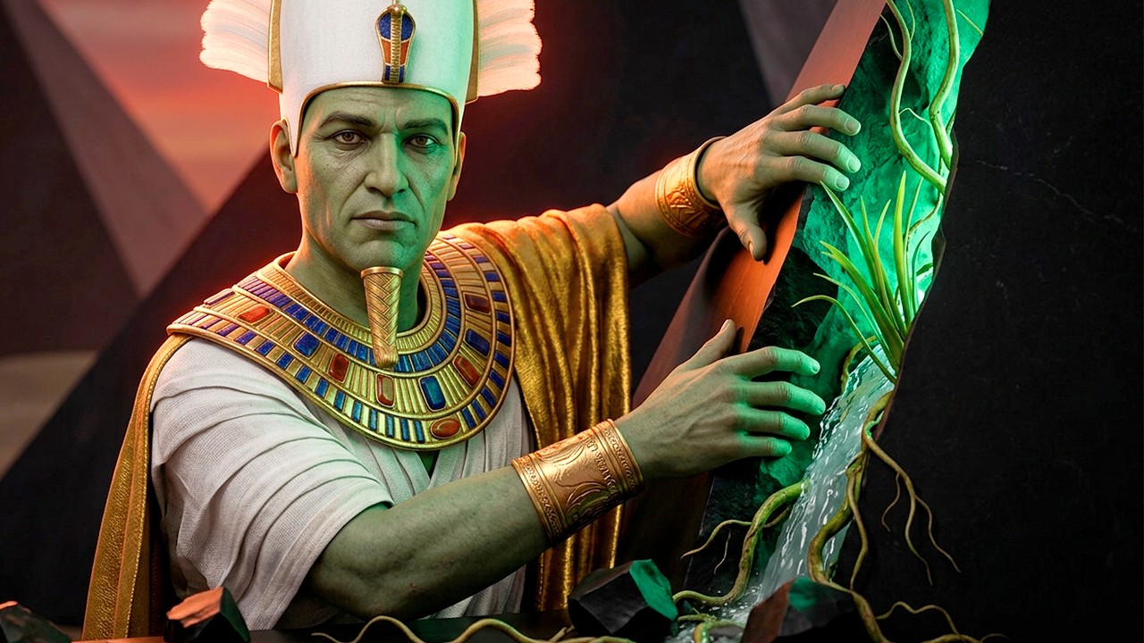 Sacred Egyptian Chant | Osiris Awakens Life Beneath a Black Basalt Pyramid for Inner Stillness