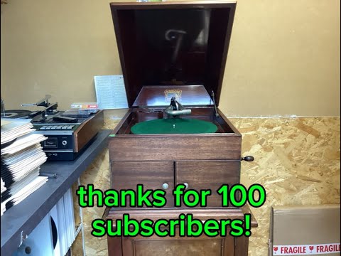 i bought a hmv tabletop gramophone! thanks for 100 subscribers!