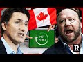 Justin Trudeau is TERRIFIED of Alex Jones, here's why! | Redacted with Clayton Morris