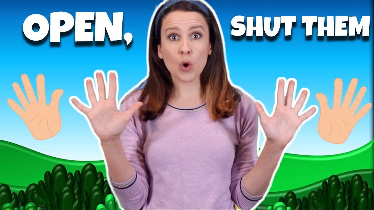 Open Shut Them Song with Action - Great for babies toddlers - extra verses!
