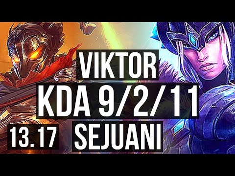 VIKTOR vs SEJU (MID) | 9/2/11, 400+ games | EUW Master | 13.17