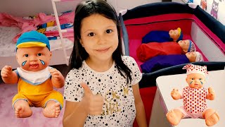 LEARN COLORS WITH THE  CUTE SLEEPLESS BABIES - THE MAGICAL NIGHT OF THE MOTHER P5