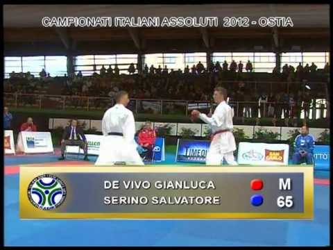 Campionati Italiani Assoluti Karate 2012 FINALE Kg 65 De Vivo - Serino