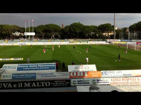 Grosseto-Bari, poco prima della partita 1-11-11