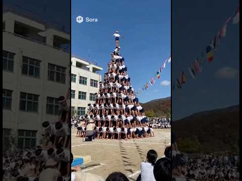 史上最も高い組体操