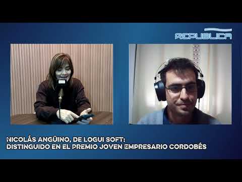 Nicolás Angüino, de Logui Soft, distinguido en el Premio Joven Empresario Cordobés