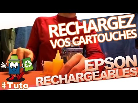comment remplir une cartouche d'encre epson sx130