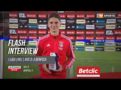 I Liga (#6) | AVS 0-3 Benfica: Flash Interview H. Sudakov