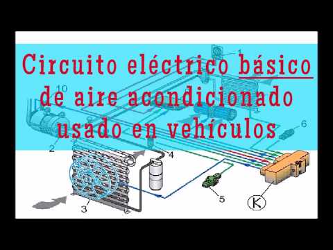 Circuito eléctrico del aire acondicionado del automóvil