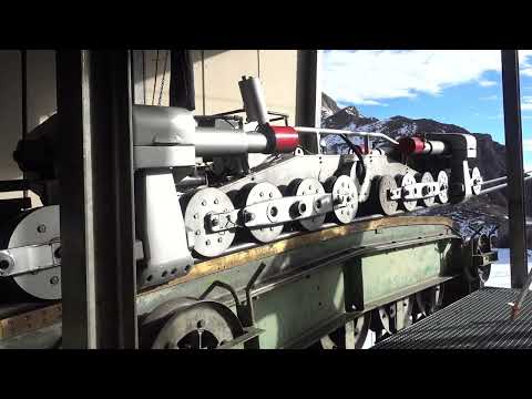 Robiei -  Bergebahn und Laufwerk der grossen Luftseilbahn