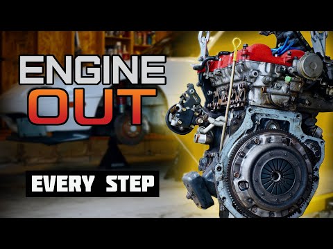 Miata Engine Removal in 10 Minutes