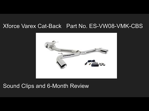 Xforce Cat-Back MK7 GTI Sound Clips (Varex Muffler)