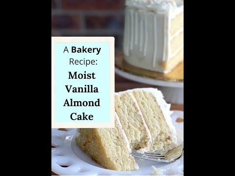 Moist Vanilla Almond Cake by Amycakes Bakes