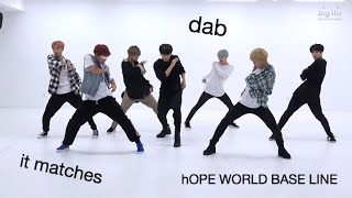 proof that base line matches with all dances/choreos