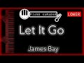 Let It Go (LOWER -5) - James Bay - Piano Karaoke Instrumental