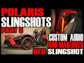 POLARIS SLINGSHOTS CUSTOM AUDIO-- RED SLINGSHOT -- PART 5 - CUSTOM WATERFALL AND WIRING