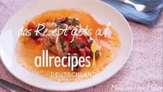 preview picture of video 'Rezept: Hähnchenschlegel mit Oliven, Tomaten und Kräutern (Pollo Cacciatore)'