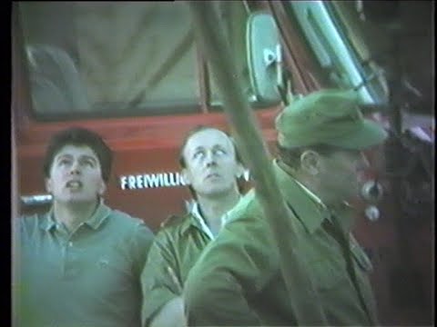 Feuerwehr Gleisdorf 1987 Maibaum aufstellen