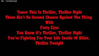 michael jackson - Thriller (lyrics)