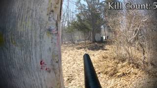 preview picture of video 'GoPro Hero 2 Paintball Gameplay: Easter Bunny Hunt! Village - Domination @ Hell Survivors'