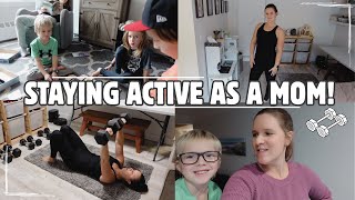 HOW I STAY ACTIVE AS A MOM OF FIVE! | Daily fitness routine vlog