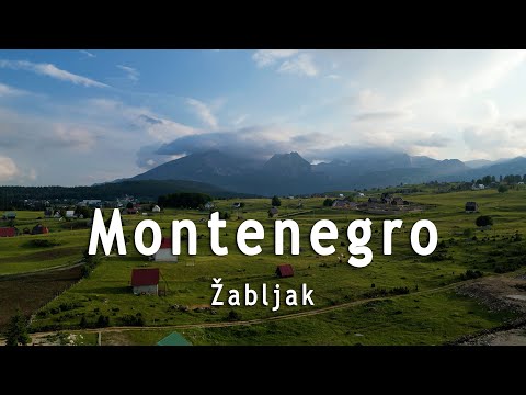 Zabljak. Montenegro. Drone Video. 4K