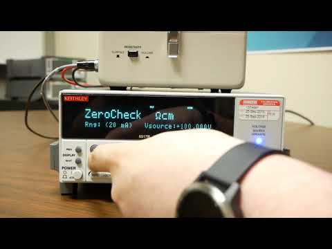 Measuring Resistivity with the Keithley 6517B and 8009 Electrometer and Test Fixture Combo