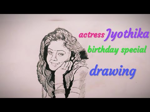 Jyothika birthday special drawing