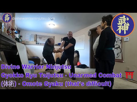 Gyokko Ryu Taijutsu - Unarmed Combat (体術) - Omote Gyaku (that's difficult)