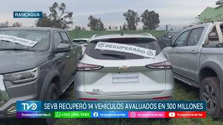 Carabineros recupera 14 vehículos con encargo por robo en amplio operativo en Rancagua