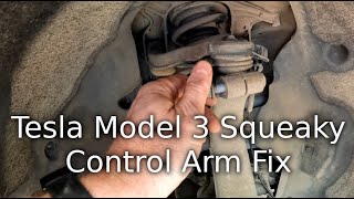 Tesla Model 3 (2020 AWD) Squeaky Control Arm Fix