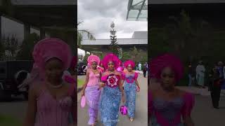 Gorgeous Ladies on Beautiful Lace Styles at Prudent Gabriel’s Wedding 🥰 #fashion #shorts #asoebi