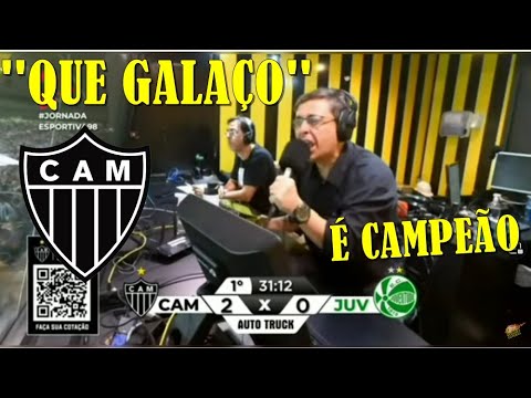 ATLÉTICO MG 2 X 0 JUVENTUDE REAÇÕES 98 LIVE