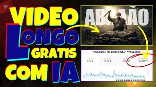 Como Criar VIDEO LONGO com IA GRÁTIS para CANAL DARK no YouTube