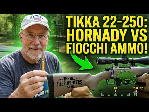 Tikka 22-250 Range Test | Hornady vs Fiocchi Ammo