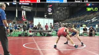 Junior 120 - Jacob Cottey (Indiana) vs. Brett Velasquez (Nebraska)