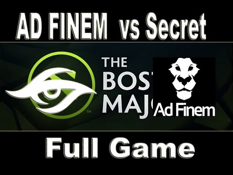 Team AD FINEM  vs Team Secret bo1 The Boston Major 2016 EU Qualifiers