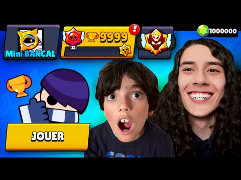 MON PETIT FRERE PASSE ENFIN LES 10 000 TROPHEES !!! 🤩#brawlstars #stbancal