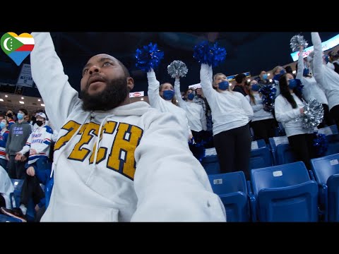 Hockey Game at Umass Lowell in the student section