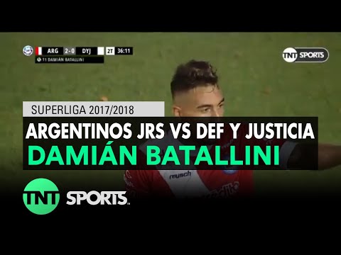 Damián Batallini (2-0) Argentinos Jrs. vs Def. y Justicia Fecha 14 - Superliga Argentina 2017/2018