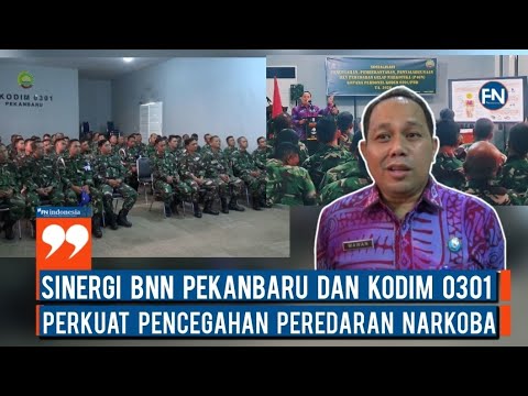 Sinergi BNN Pekanbaru dan Kodim 0301, Perkuat Pencegahan Peredaran Narkoba
