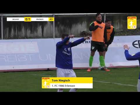 Torshow 28. Spieltag Lotto Hessenliga - SV Neuhof vs. 1. FC 1906 Erlensee - 0:1