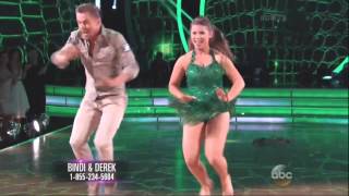 Derek Hough and Bindi Irwin dancing Jive on DWTS 9 14 15