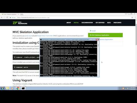 How to install Zend Framework 3 on Windows