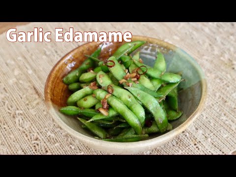 Garlic Edamame Recipe - Japanese Cooking 101