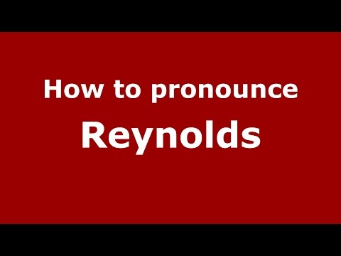 How to pronounce Reynolds (American English/US) - PronounceNames.com
