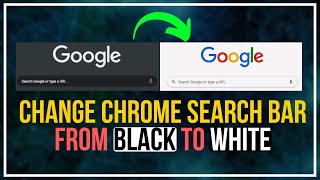 Change Google Chrome SEARCH Bar From BLACK to WHITE || FIX Black Google Search Bar