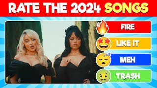 Rate the MOST POPULAR 2024 Songs 🔥 FIRE to 🤢 TRASH